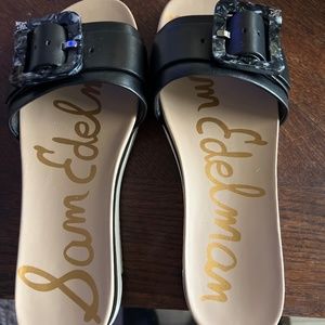 Sam Edelman Black Leather Sandals